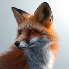 Obraz premium red fox portrait