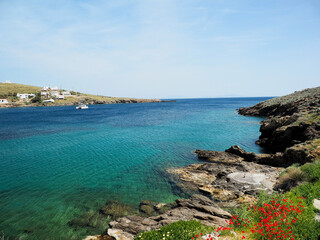Beautiful seascape in Greece Kythnos island