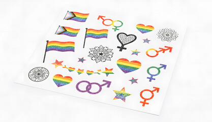 Pride and Summer Stickers