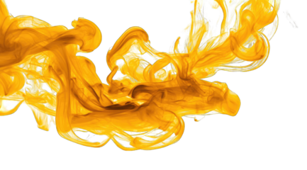 Abstract swirling, golden liquid