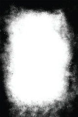 Black and white grungy abstract background. Grungy frame. Vertical vector illustration
