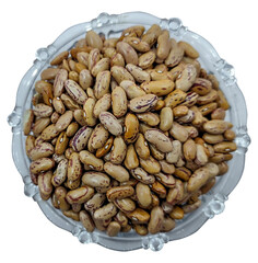 overhead shot reveals a generous quantity of raw rajma (kidney beans) filling a simple bowl. 