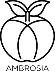 Ambrosia Outline Icon: Food Dessert

