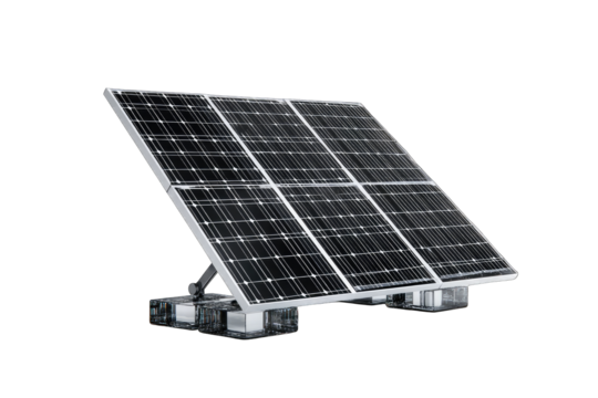 Solar panel array on adjustable mount (1)