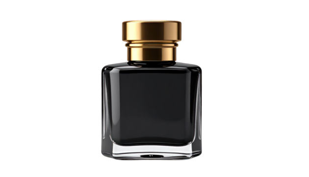 Dark perfume bottle