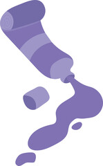 Water color tube illustration