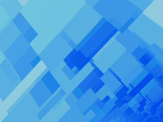 重なり合うたくさんの青い長方形の背景