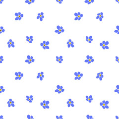 Elegant blue Floral Pattern with Delicate Plum Blossoms, Seamless Oriental Design for Fabric, Wallpaper, Textile Print, Spring Festival, Traditional Decorative Background