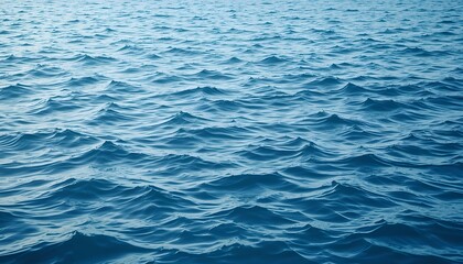 Obraz premium Serene Blue Water Surface with Gentle Ripples and Natural Texture