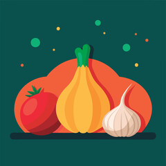 Fresh vegetables. vibrant and colorful.