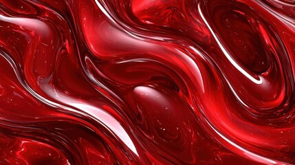 Swirling red liquid abstract art studio environment digital image fluid motion chaos concept