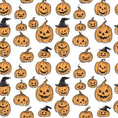 Halloween pumpkin pattern design