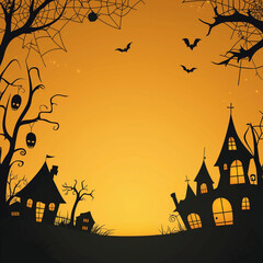 Halloween silhouette illustration