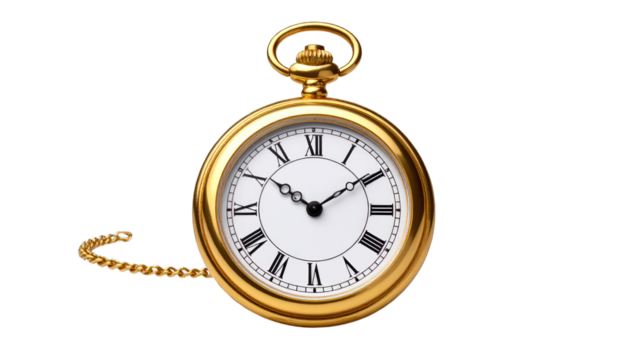 Gold pocket watch