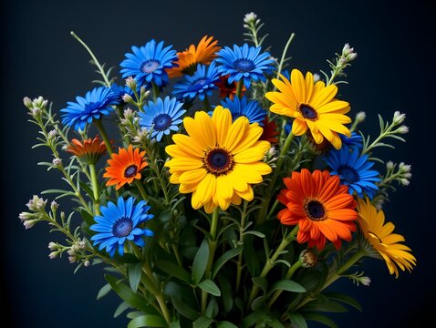 bouquet of colorful flowers