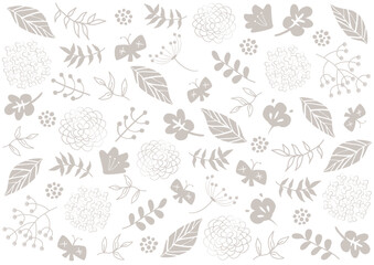 北欧風花柄パターン