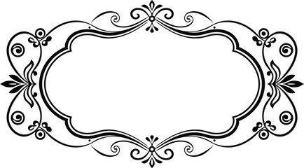 decorative frame with floral ornament