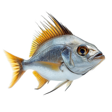Roosterfish isolated on transparent background.