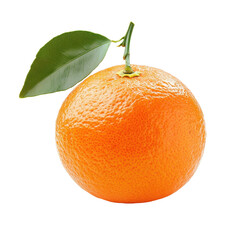 Fresh and vibrant tangerine isolated on a clean Transparent background for illustrative purposes, tangerine isolated on PNG background