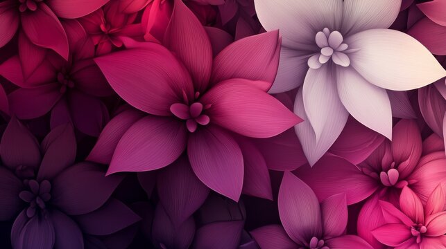 28.A luxurious floral template showcasing orchids in vibrant shades of magenta and white, with detailed petals and subtle gradients, ideal for invitations and banners.