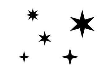 Glitter, stars,  vector	