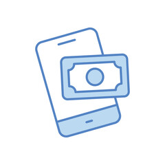 Online Money Icon vector stock illustration
