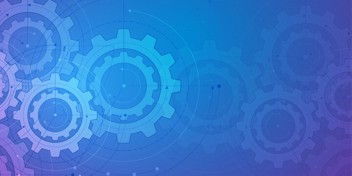 Gears .Technological background made of gears. Engineering industry.