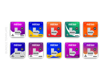 Colorful Food Creative Social Media & Web Design Templates