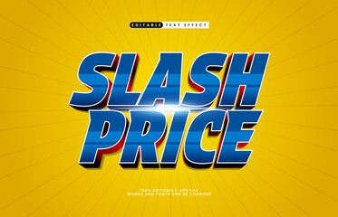 slash price editable text effect with a discount and sale text effect