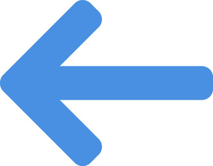 A hand-drawn blue left arrow icon outlined in black.
Great for back buttons, undo actions, and previous navigation steps.