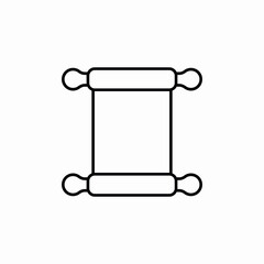 paper roll icon sign vector