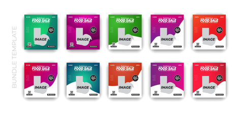 Colorful Food Creative Social Media & Web Design Templates