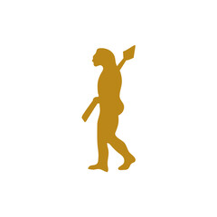 Hand drawn human evolution illustration 