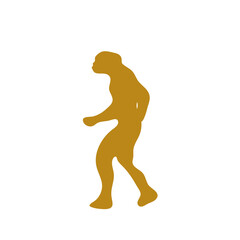 Hand drawn human evolution illustration 