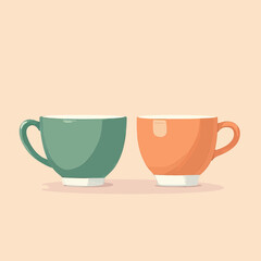 Two Cups of Comfort: Cozy Morning Tea in Minimalist Style