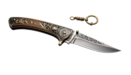 Ornate pocket knife
