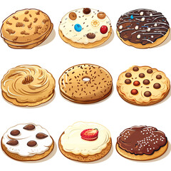 Set cookies vector 