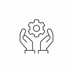 flexible service icon sign vector