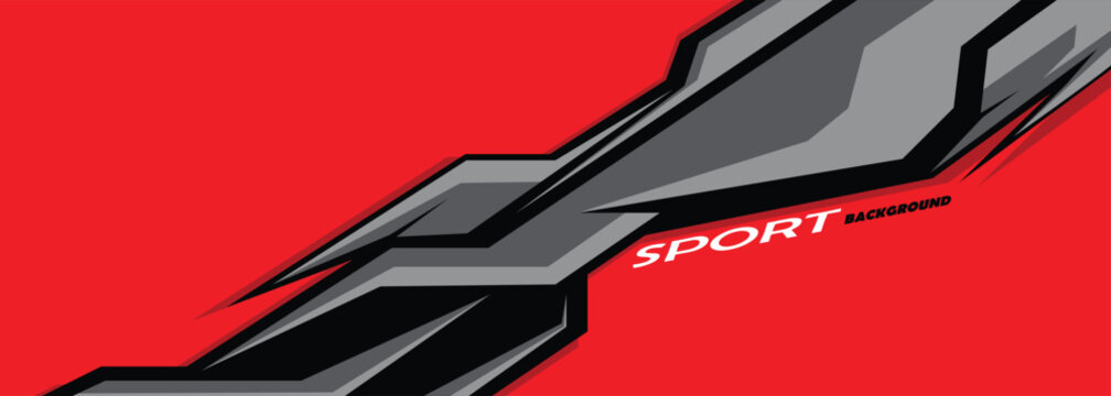 Abstract racing concept sport background design template vector