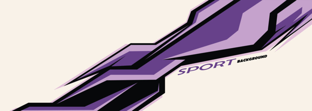 Abstract racing concept sport background design template vector