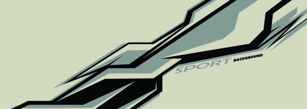 Abstract racing concept sport background design template vector