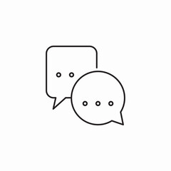 messaging application icon sign vector