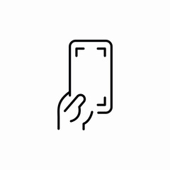 phone scan icon sign vector