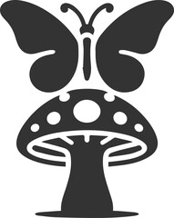 Butterfly silhouette insect design vector illustration