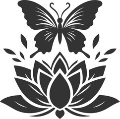 Butterfly silhouette insect design vector illustration