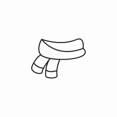 scarf wear icon sign vector