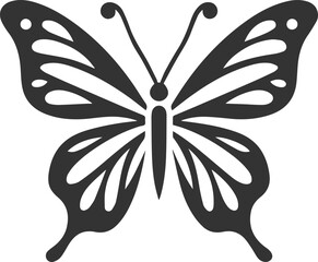 Butterfly silhouette insect design vector illustration