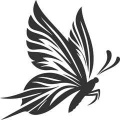 Butterfly silhouette insect design vector illustration