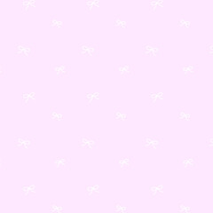 ガーリーなリボンのシンプルスクエアパターン♪