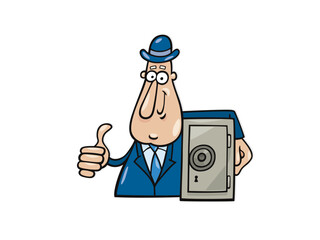 A Cute Brown Dog Head Cartoon Illustration With Style